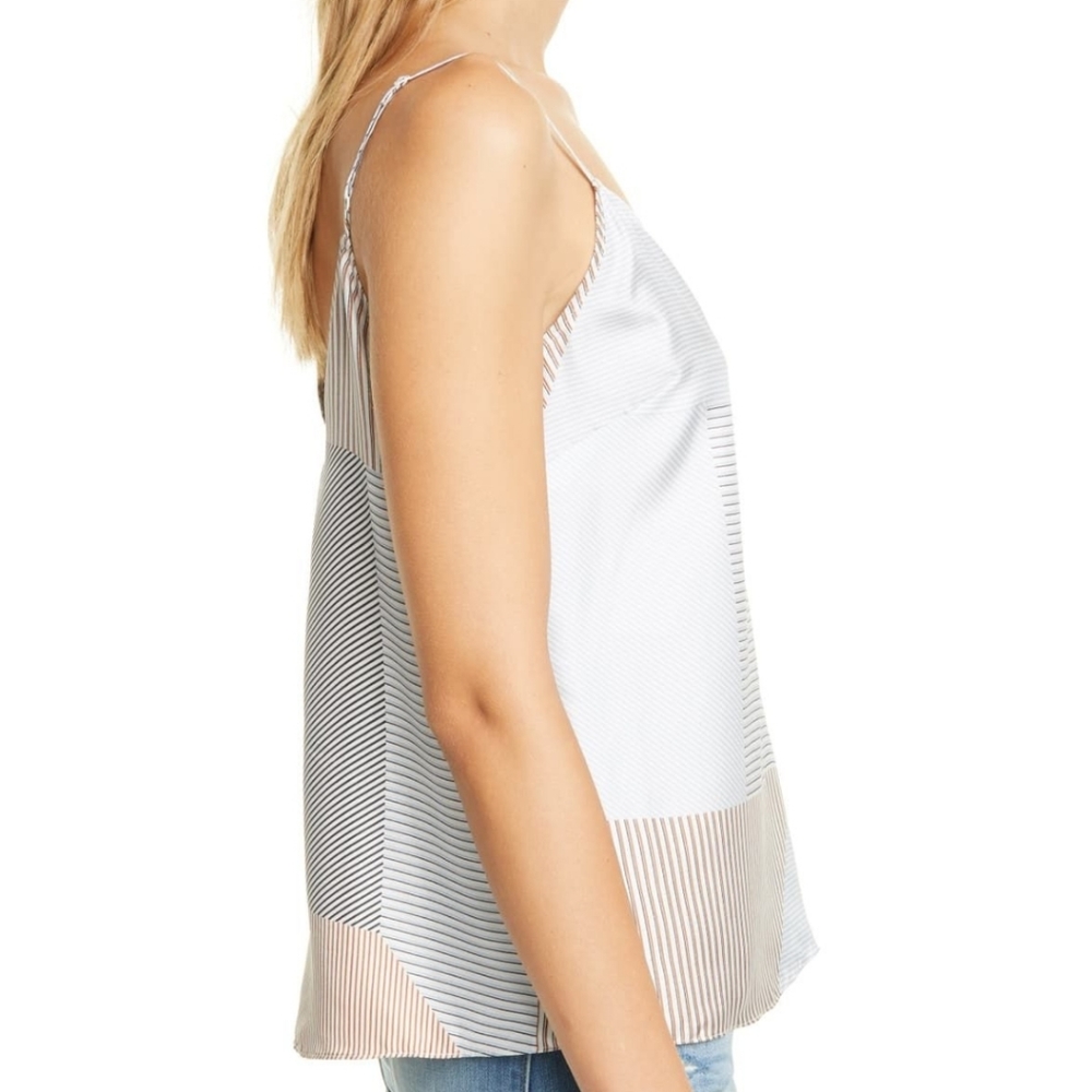 FRAME Classic Patterned Silk Camisole - Picture 3 of 8